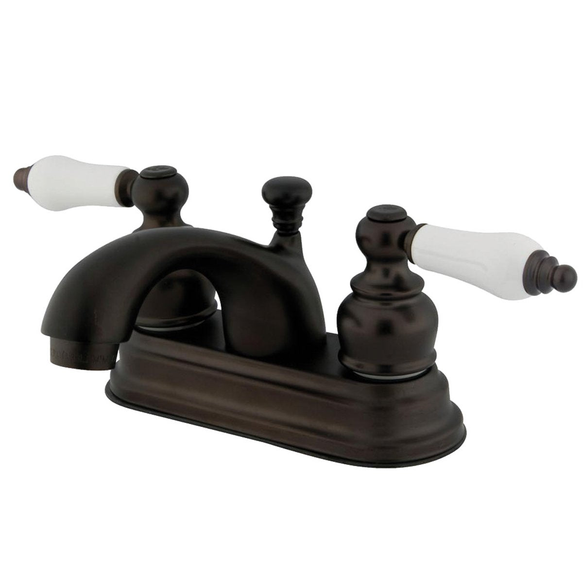 Kingston Brass KB3605PL 4-Inch Centerset Bathroom Faucet in Oil Rubbed Bronze-DirectSinks