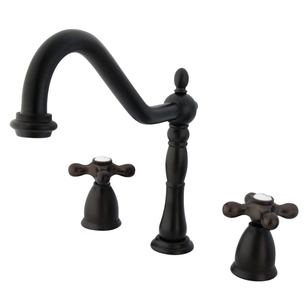 Kingston Brass Heritage 3-Hole Widespread Kitchen Faucet