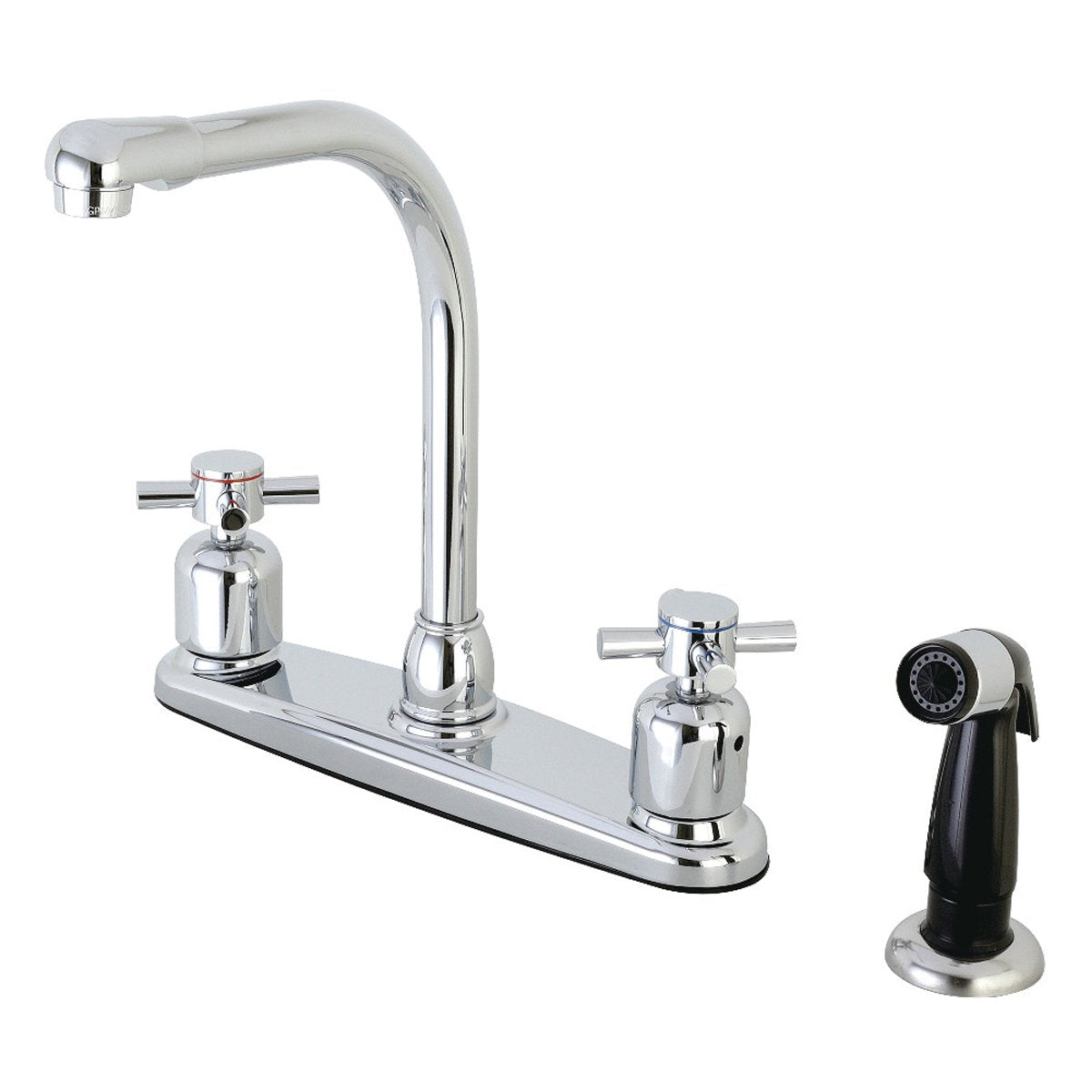 Kingston Brass FB751DX Centerset Kitchen Faucet in Polished Chrome