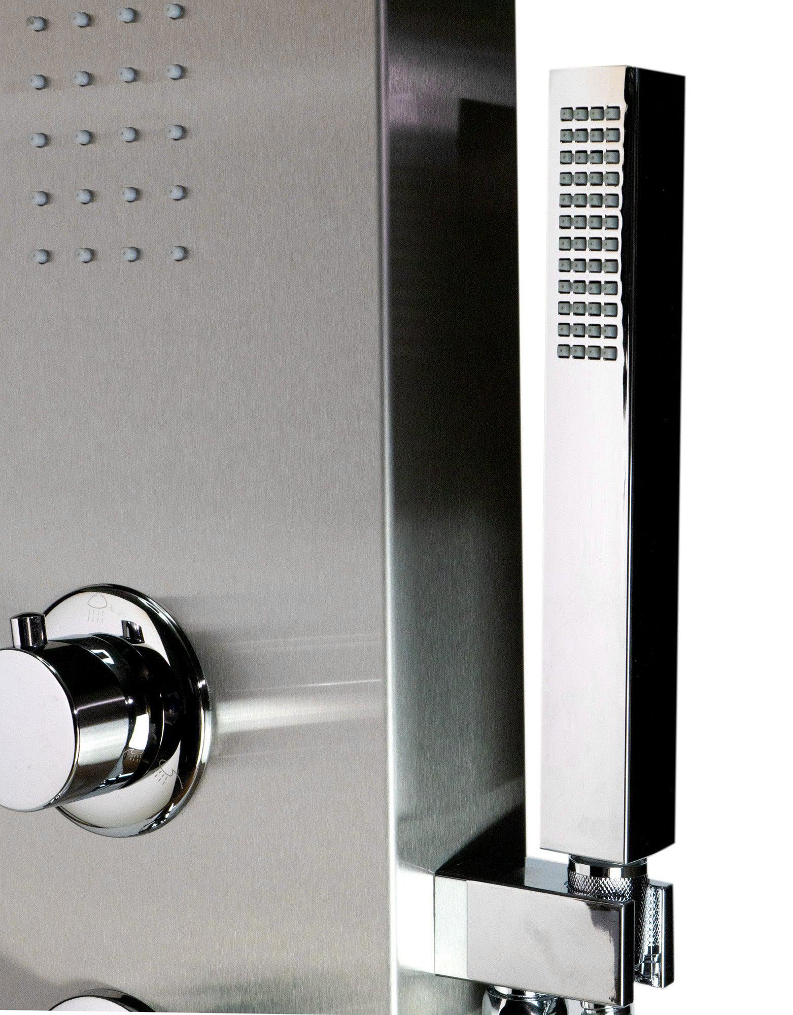 Alfi Brand ABSP20 Modern Stainless Steel Shower Panel with 2 Body Sprays-DirectSinks