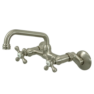 Kingston Brass Magellan 6" Adjustable Center Wall Mount Kitchen Faucet-DirectSinks