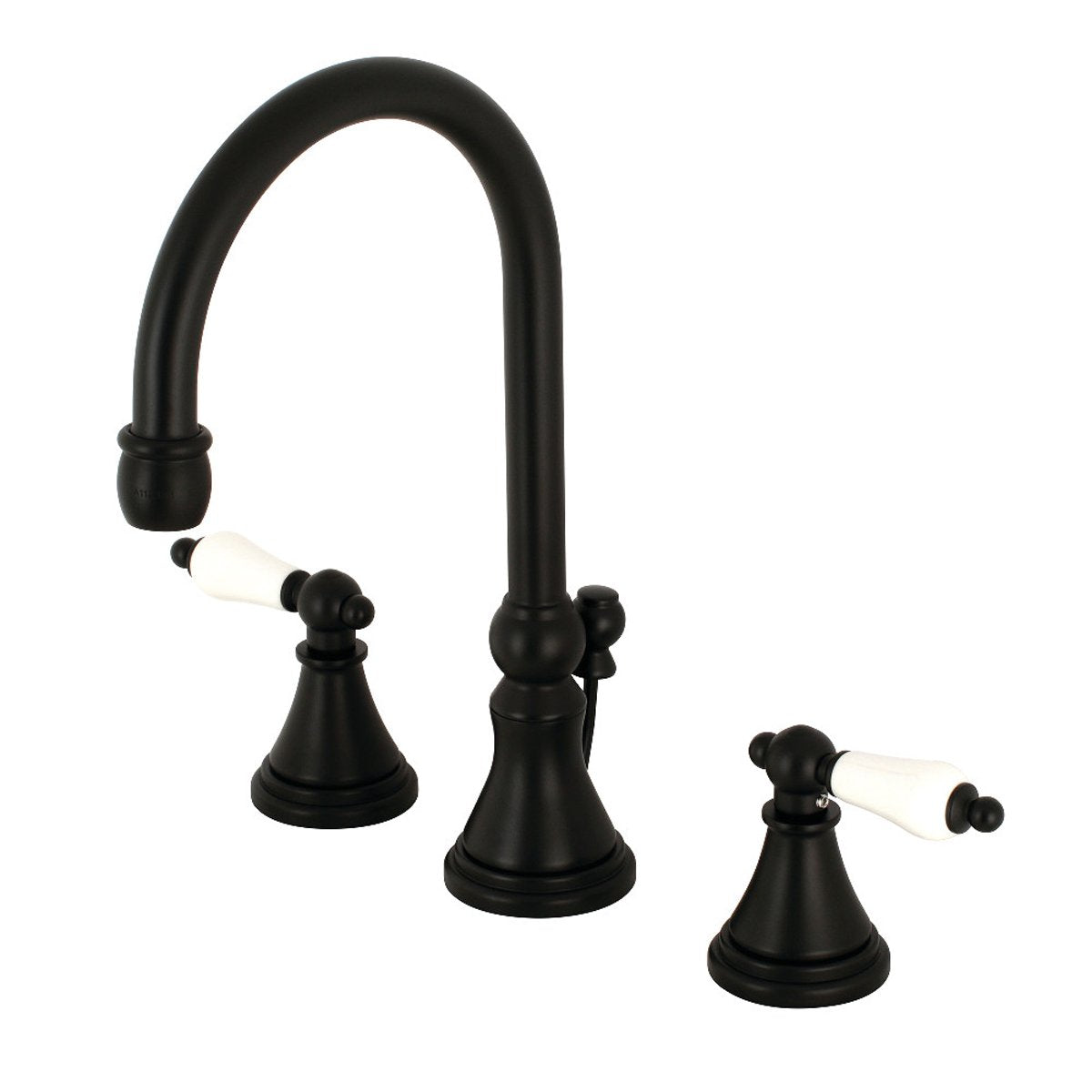 Kingston Brass Governor Deck Mount 8-Inch Widespread Bathroom Faucet