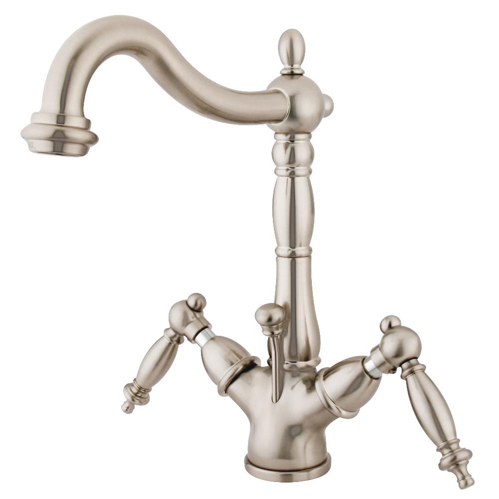 Kingston Brass Heritage 2-Handle 4-Inch Centerset Bathroom Faucet
