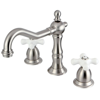Kingston Brass Vintage Cross-Handle 8 to 16-Inch Widespread Bathroom Faucet-DirectSinks