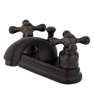 Kingston Brass KB2605AX 4-Inch Centerset Bathroom Faucet in Oil Rubbed Bronze-DirectSinks