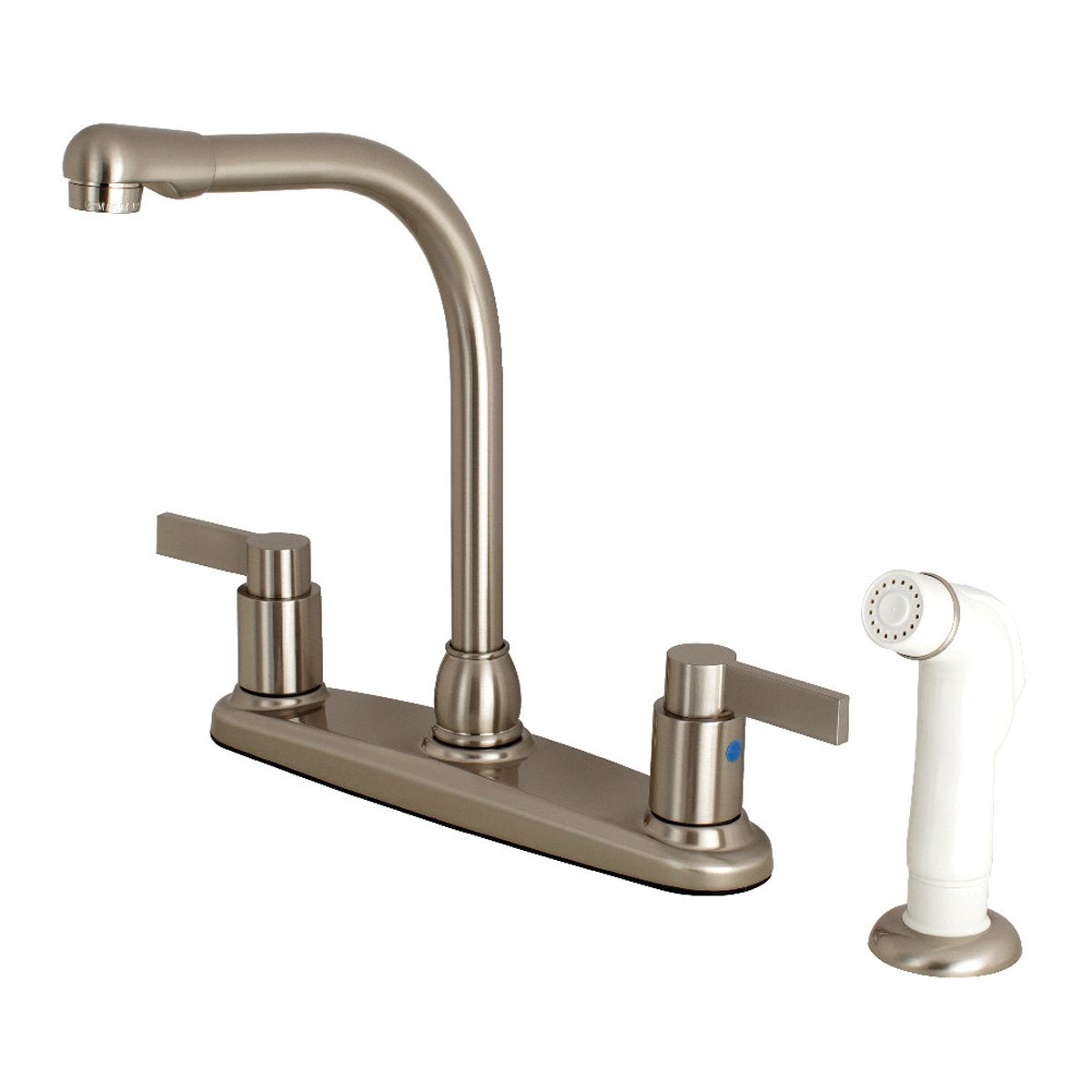 Kingston Brass NuvoFusion 8-Inch Center High-Arch Kitchen Faucet