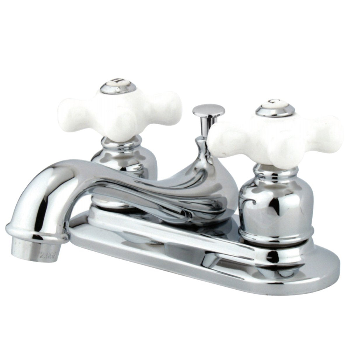 Kingston Brass Restoration 4" Centerset Deck Mount Bathroom Faucet
