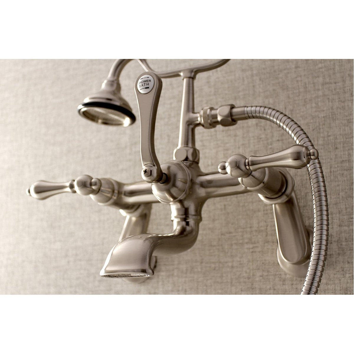 Kingston Brass Heirloom Wall Mount Pot Filler Faucets in Brushed Nickel Kingston Brass Heirloom Wall Mount Pot Filler Faucets in Brushed Nickel