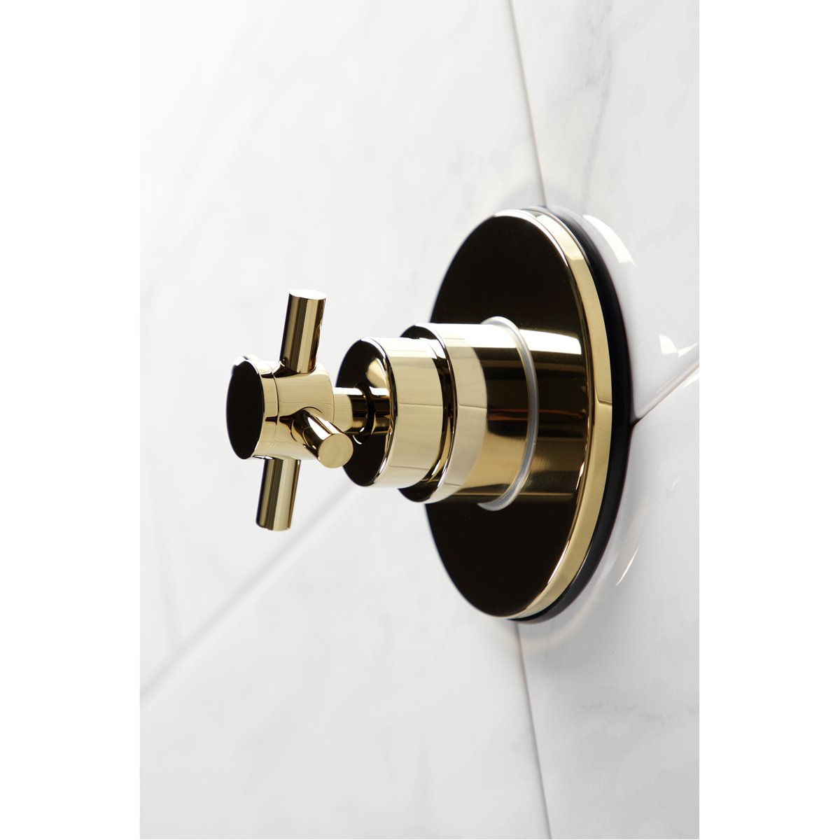 Kingston Brass Concord 1-Hole Single-Handle Three-Way Diverter Valve with Trim Kit