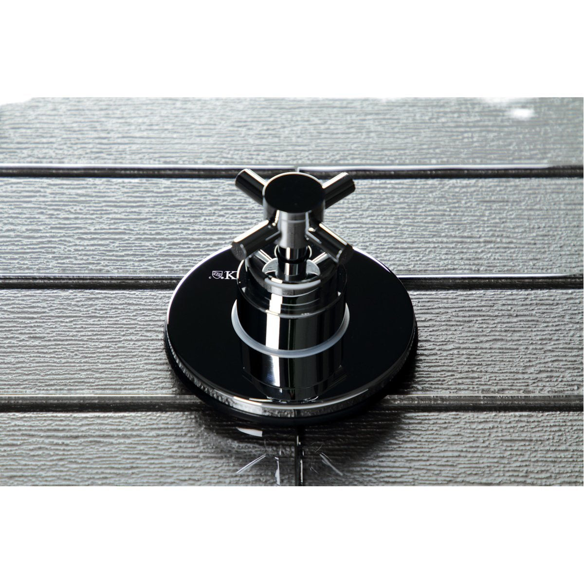 Kingston Brass Concord 1-Hole Single-Handle Three-Way Diverter Valve with Trim Kit