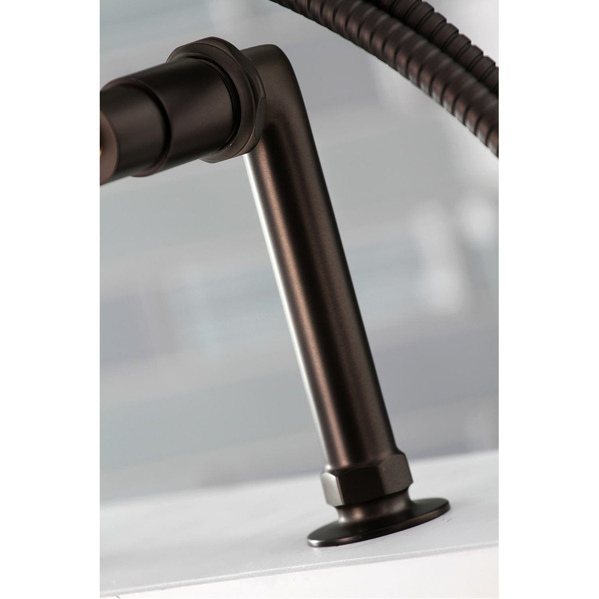 Kingston Brass Concord Deck Mount Tub Filler with Hand Shower