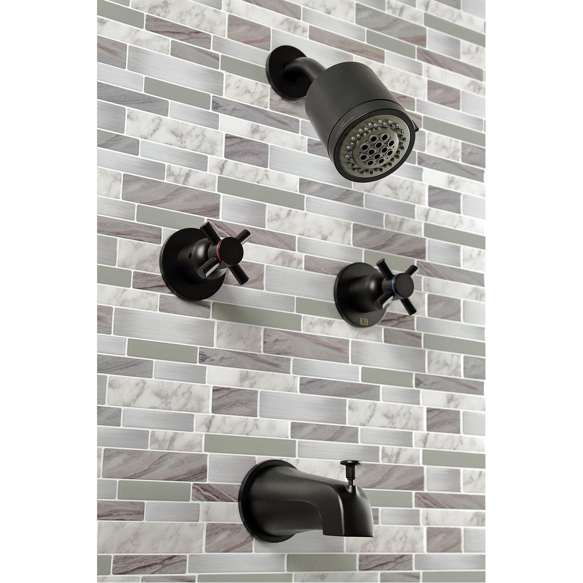 Kingston Brass Concord Two Handles Tub and Shower Faucet