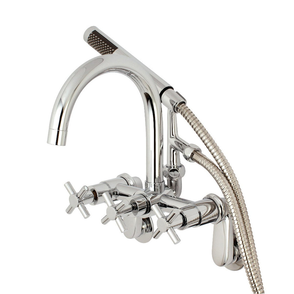 Kingston Brass Concord Wall Mount Tub Filler with Hand Shower