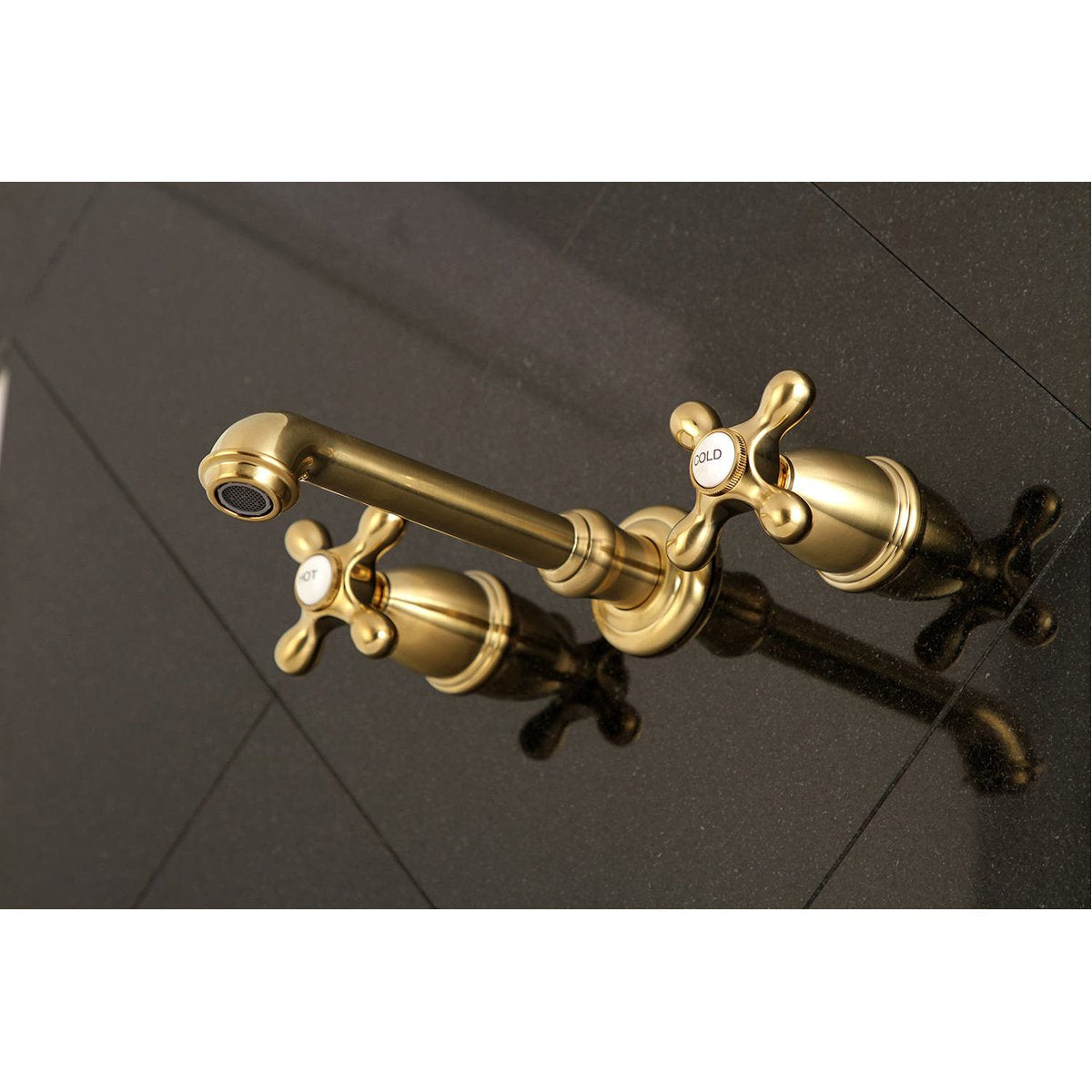 Kingston Brass English Country 2-Handle Wall Mount Roman Tub Faucet