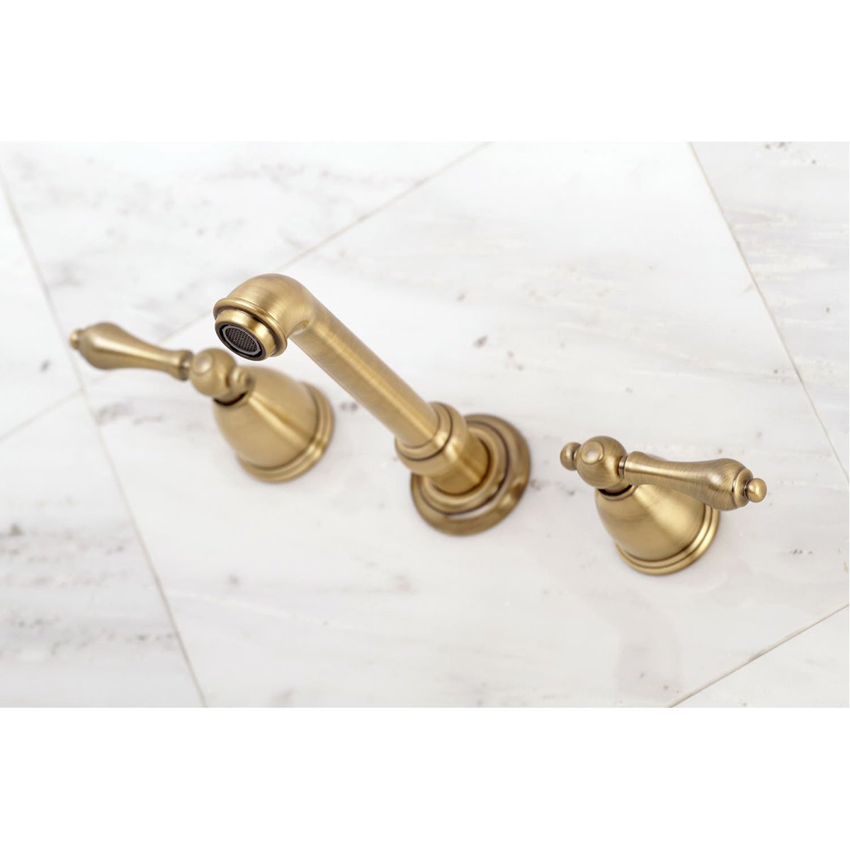 Kingston Brass English Country 8-Inch Center Wall Mount Roman Tub Filler