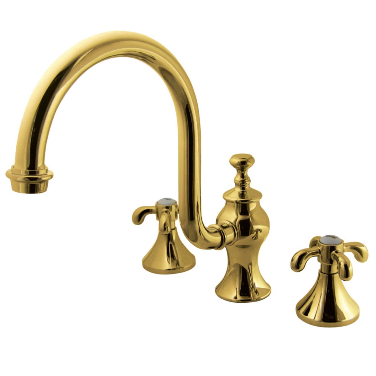 Kingston Brass French Country Roman Tub Filler with High Rise Spout