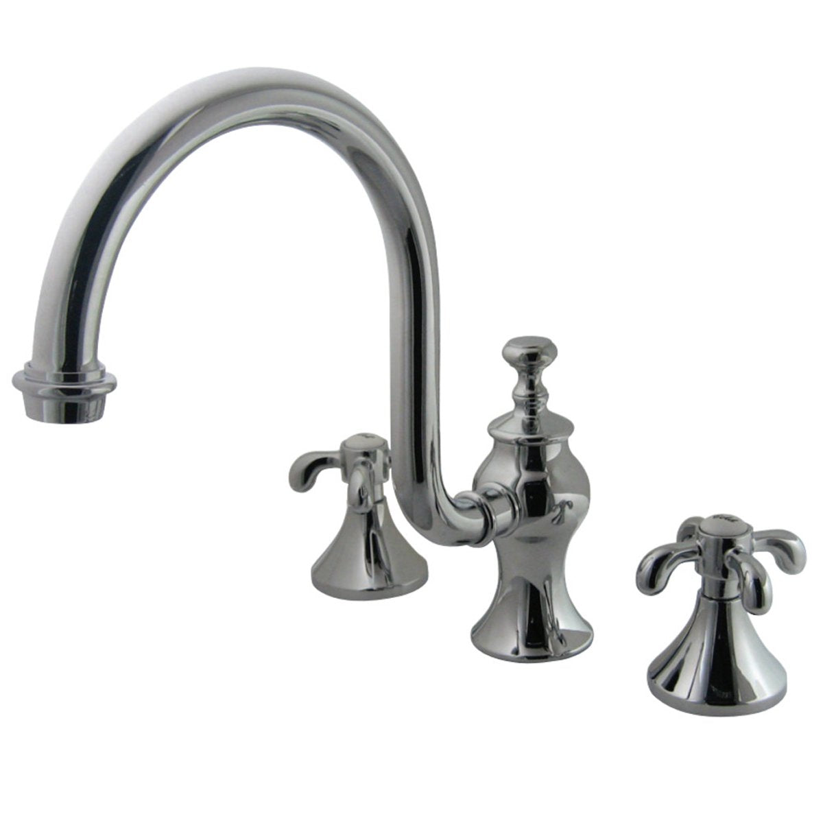 Kingston Brass French Country Roman Tub Filler with High Rise Spout