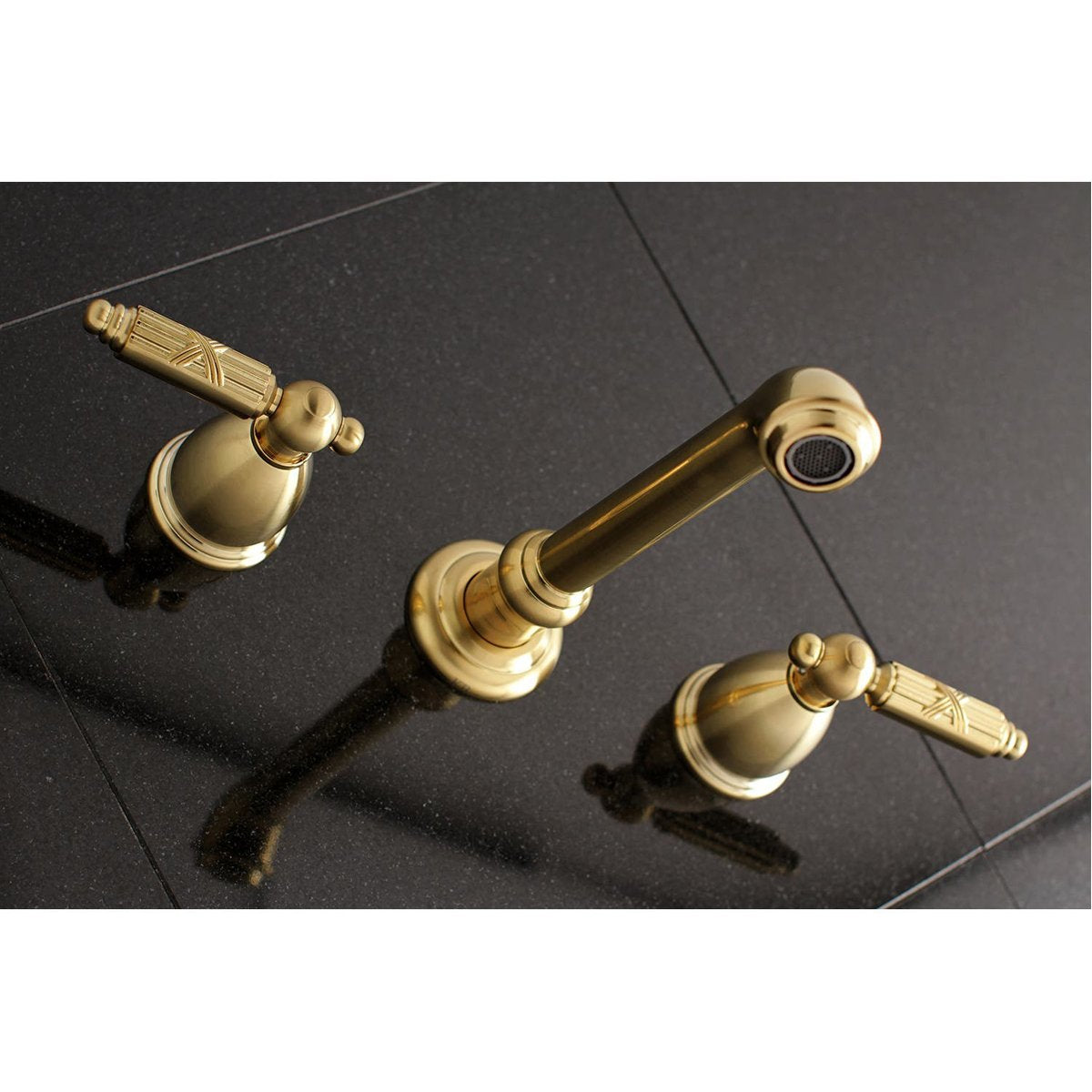 Kingston Brass Georgian 2-Handle Wall Mount Roman Tub Faucet