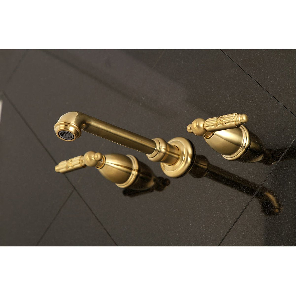 Kingston Brass Georgian 2-Handle Wall Mount Roman Tub Faucet