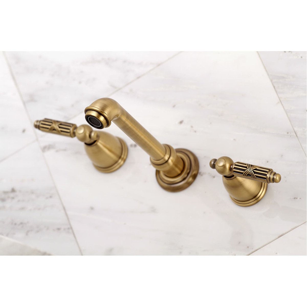 Kingston Brass Georgian 2-Handle Wall Mount Roman Tub Faucet