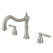 Kingston Brass Heritage 2-Handle Roman Tub Filler-DirectSinks