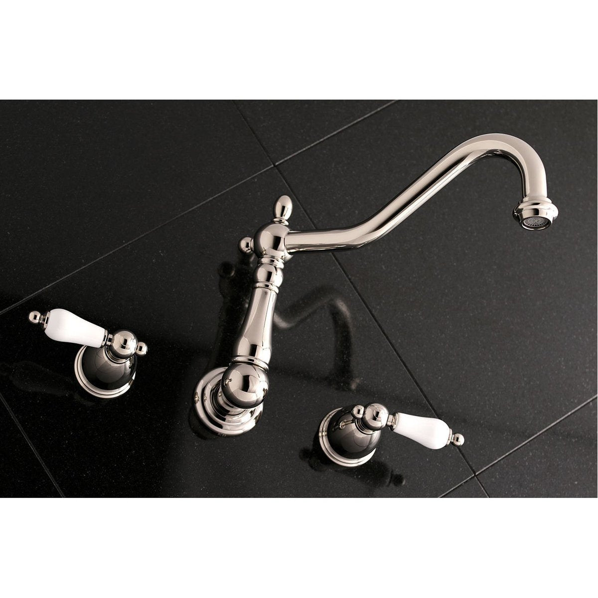 Kingston Brass Heritage Two-Handle Wall Mount Tub Filler