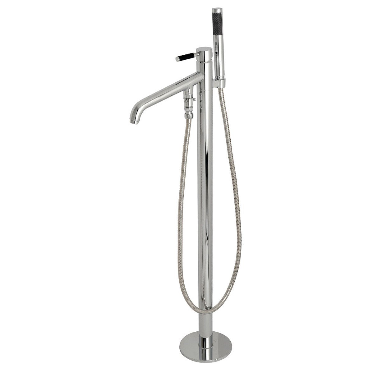 Kingston Brass Kaiser Single Hole Single Handle Freestanding Tub Faucet with Hand Shower