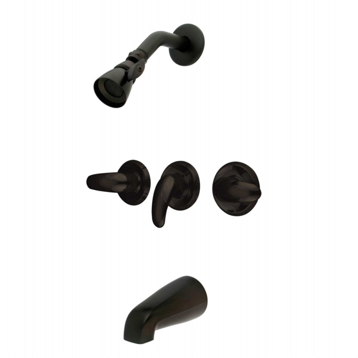Kingston Brass KB235LL Tub and Shower Faucet in Oil Rubbed Bronze