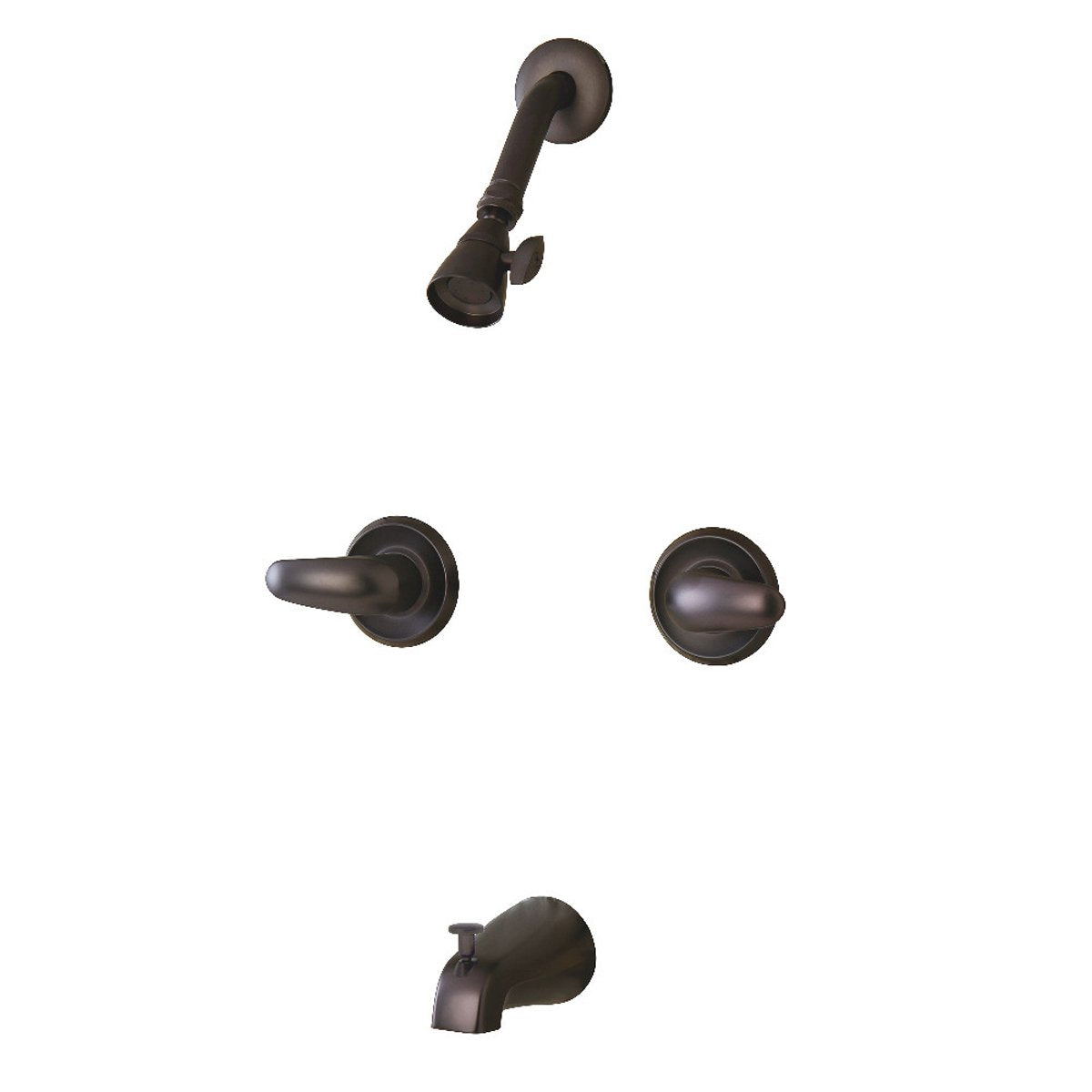 Kingston Brass KB245LL Tub and Shower Faucet in Oil Rubbed Bronze