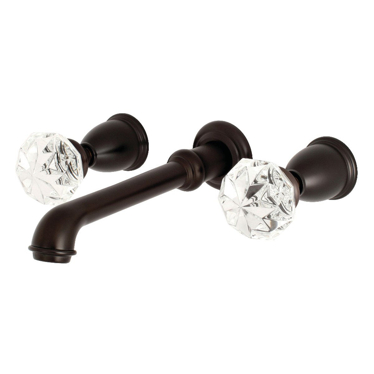 Kingston Brass Krystal Onyx Two-Handle Wall Mount Roman Tub Faucet