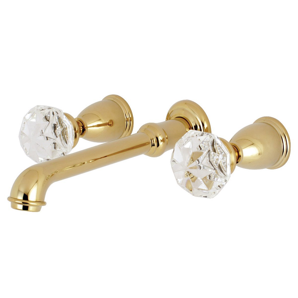 Kingston Brass Krystal Onyx Two-Handle Wall Mount Roman Tub Faucet