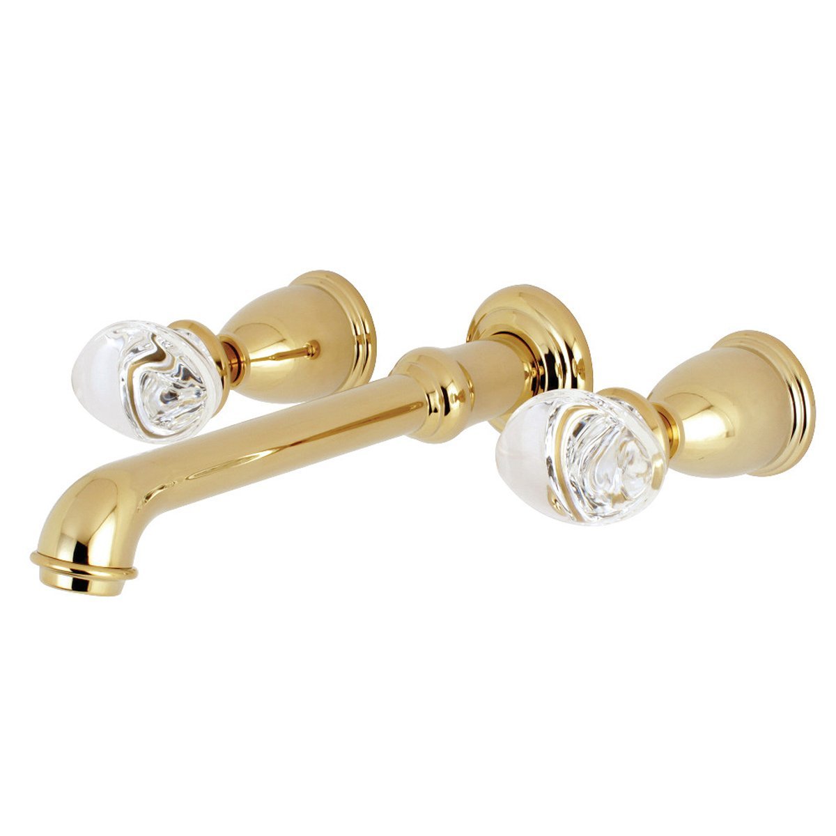 Kingston Brass Krystal Onyx Two Handles Wall Mount Roman Tub Faucet