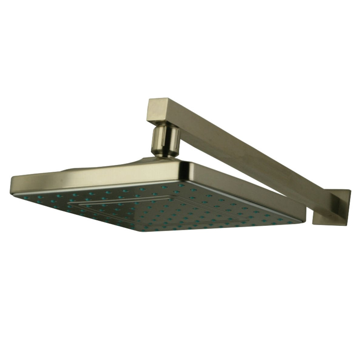 Kingston Brass KX4648CK Claremont 8" Rainfall Square Showerhead with 16" Shower Arm in Brushed Nickel
