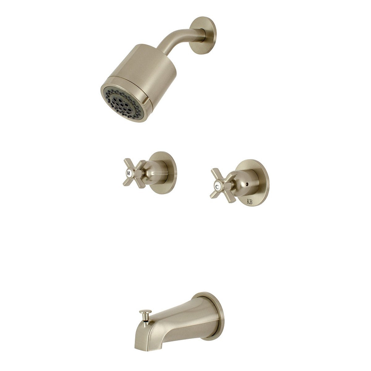 Kingston Brass Millennium Two-Handle Tub and Shower Faucet