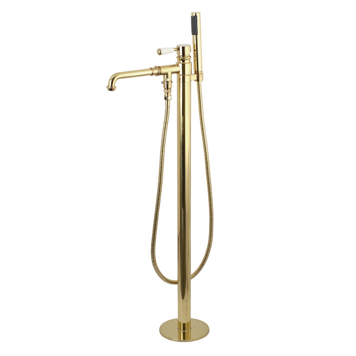 Kingston Brass Paris Single Handle Freestanding Tub Faucet with Hand Shower