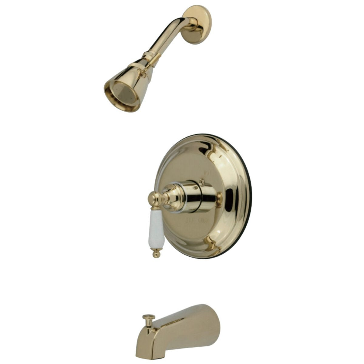 Kingston Brass Restoration 3-Hole Tub and Shower Faucet