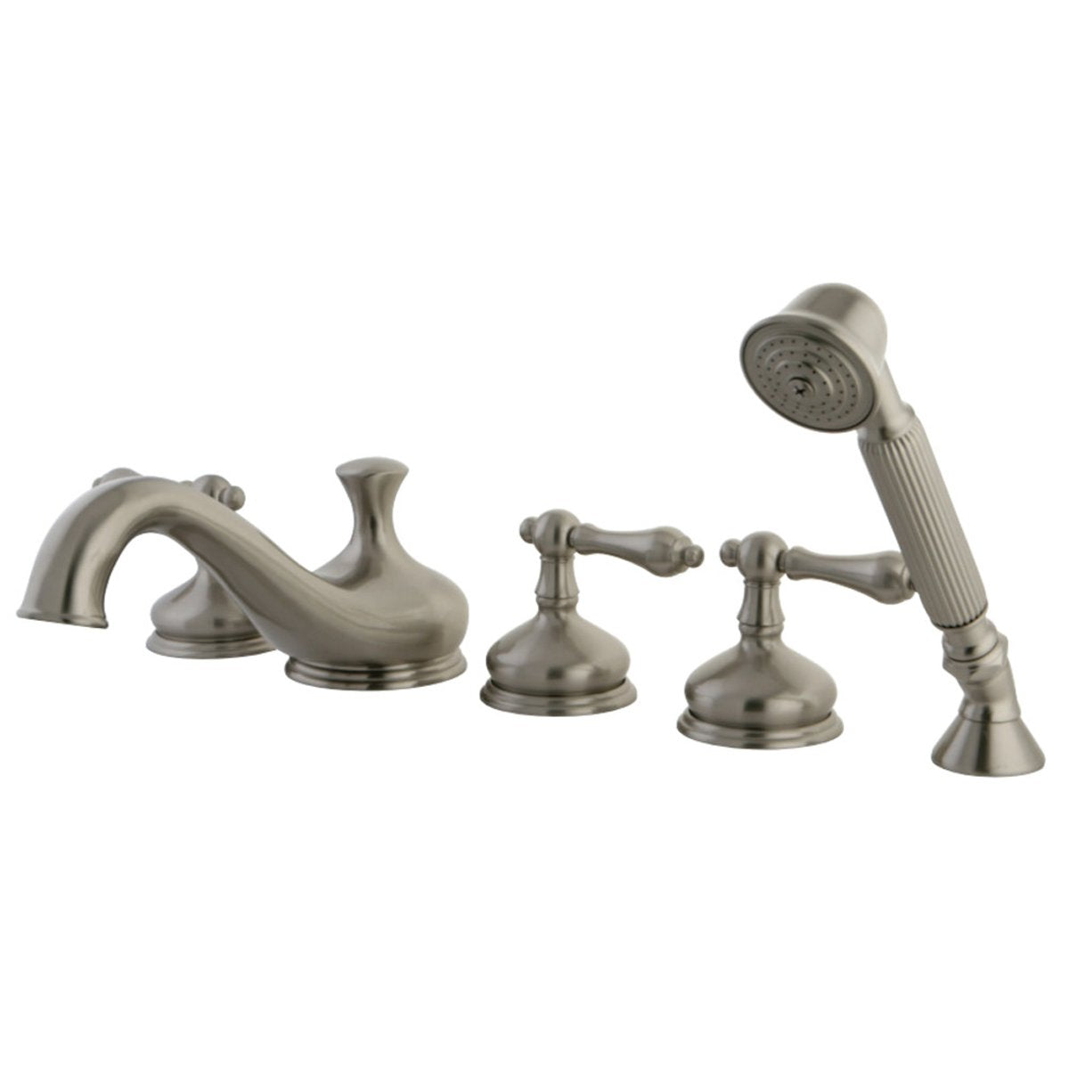 Kingston Brass Roman Tub Filler 5 Pieces with Hand Shower