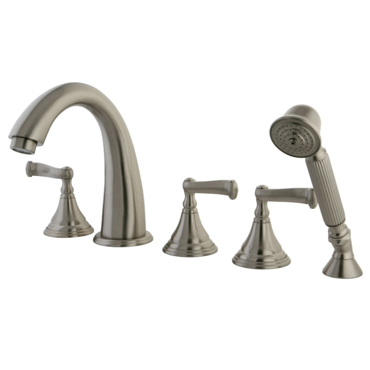 Kingston Brass Royale Roman Tub Filler 5 Pieces with Hand Shower