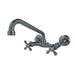 Kingston Brass Kingston 6-Inch Adjustable Center Wall Mount 2-Hole Kitchen Faucet-DirectSinks