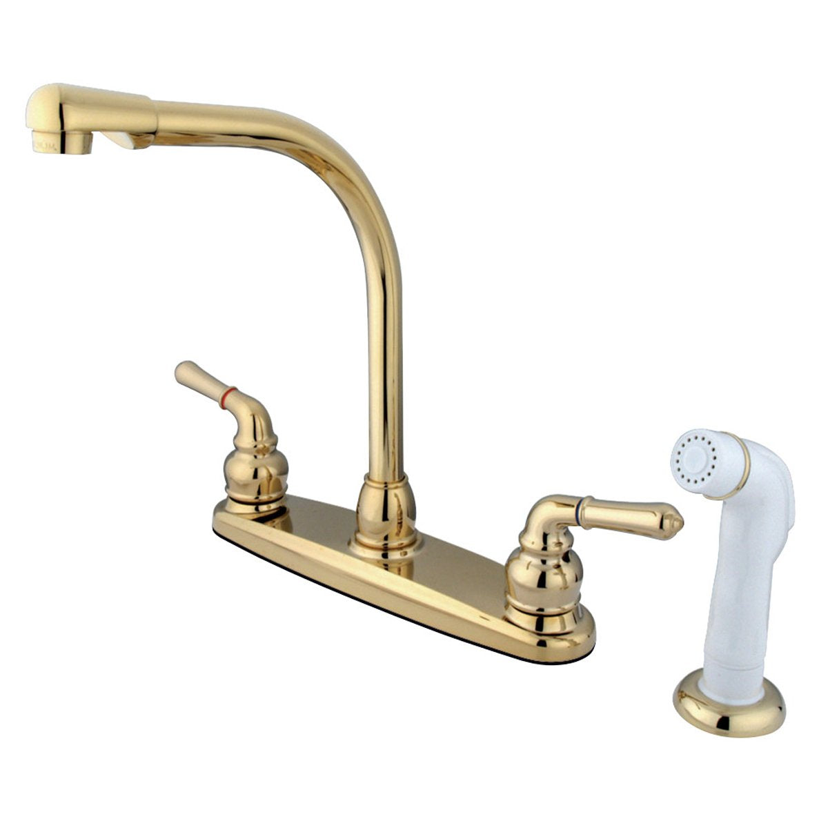 Kingston Brass Magellan Deck Mount 8-Inch Centerset Kitchen Faucet