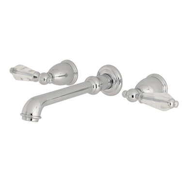 Kingston Brass Wilshire Two-Handle Wall Mount Bathroom Faucet-DirectSinks