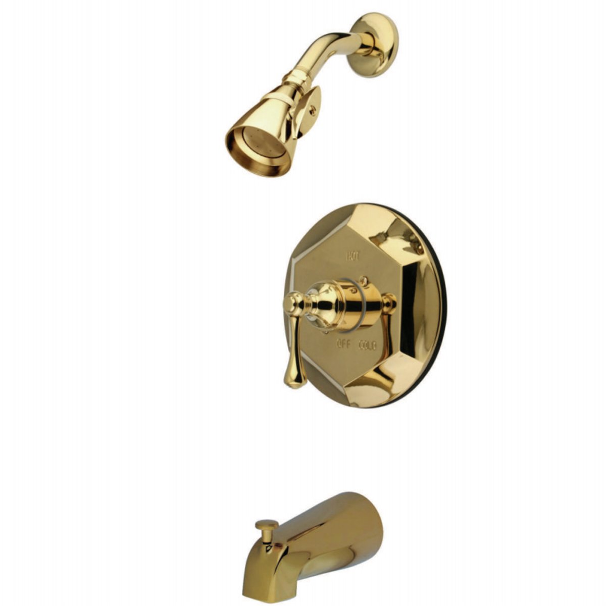 Kingston Brass English Vintage Wall Mount Tub with Shower Faucet