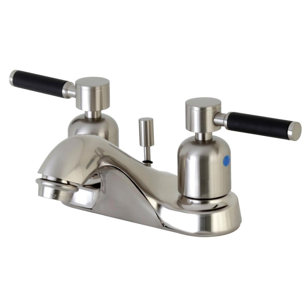 Kingston Brass Kaiser 4-Inch Centerset Deck Mount Bathroom Faucet