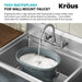 Kraus 32" Free Standing Stainless Steel Utility Sink  KWS100-32