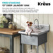 Kraus 24" Free Standing Stainless Steel Utility Sink-[product_sku]