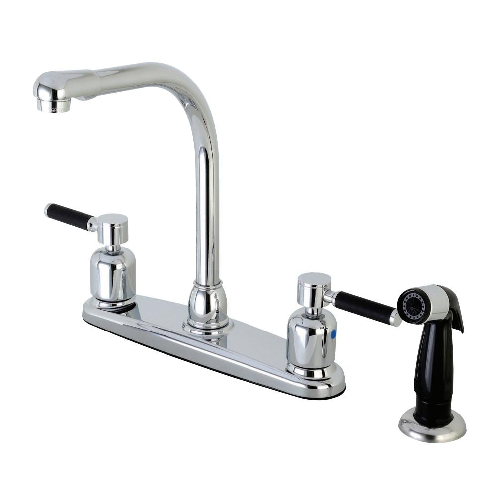 Kingston Brass FB751DKL Centerset Kitchen Faucet in Polished Chrome