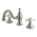 Kingston Brass Cross-Handle 8-Inch Widespread Bathroom Faucet-DirectSinks