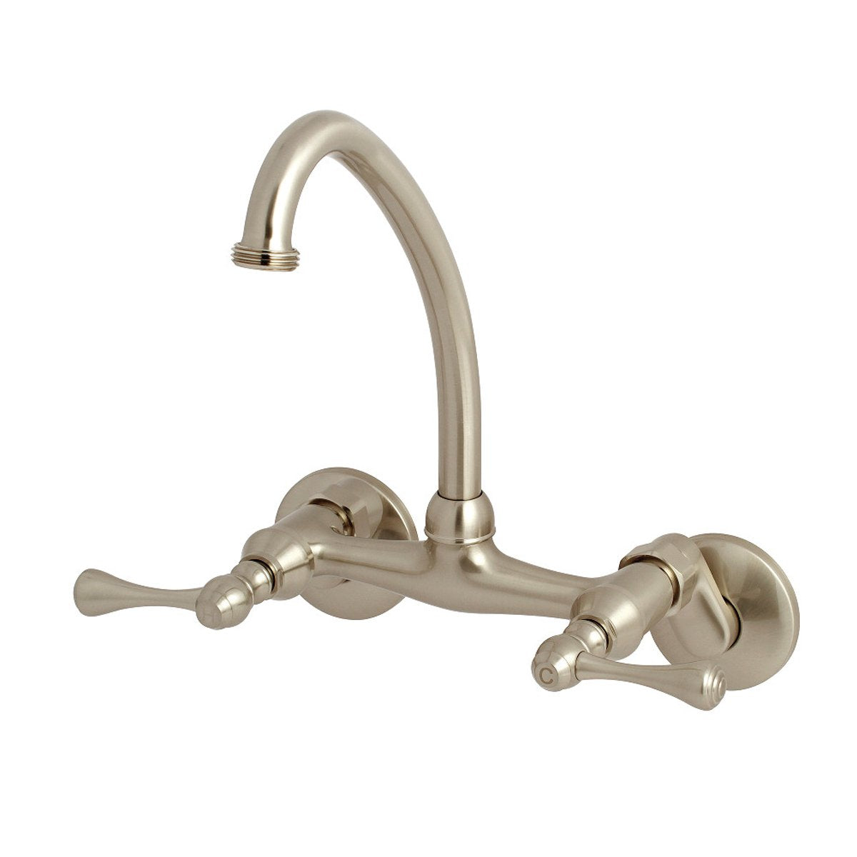 Kingston Brass 6-Inch Adjustable Center Wall Mount Laundry Faucet