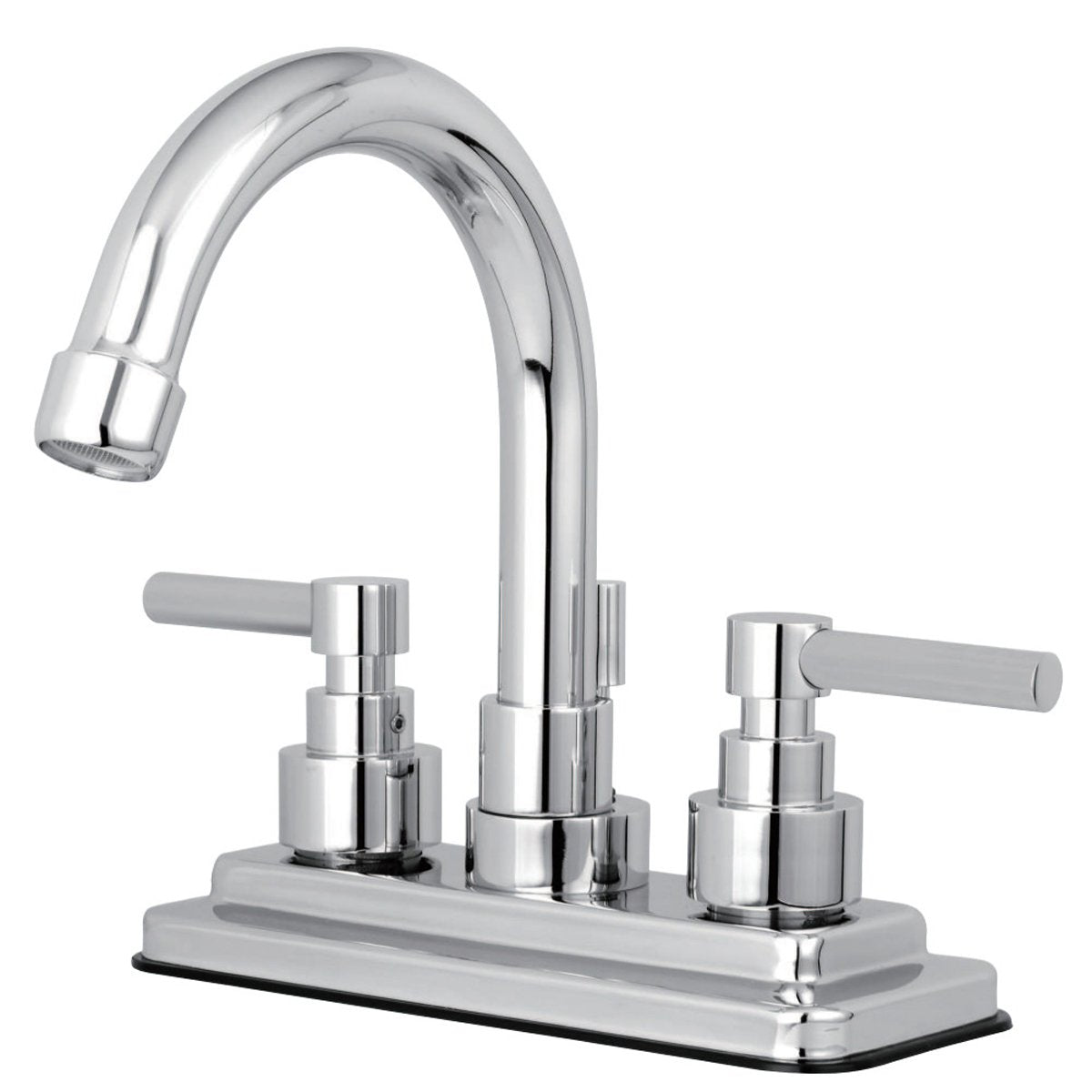 Kingston Brass Elinvar Deck Mount 4-Inch Centerset Bathroom Faucet