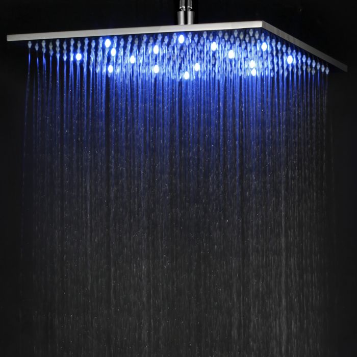 Fejlfri procedure smeltet ALFI brand LED16S 16" Square Multi Color LED Rain Shower Head — DirectSinks